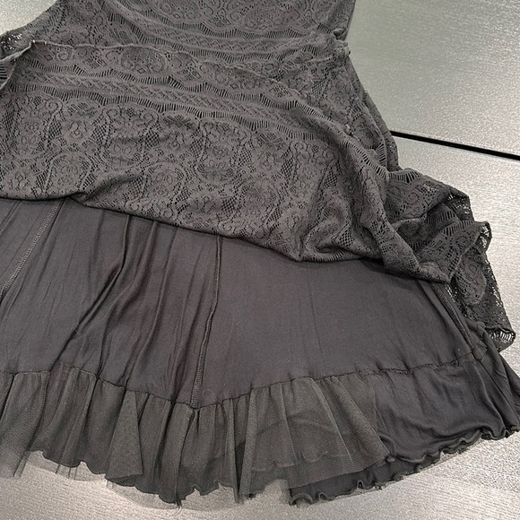 Free People Strapless Lace Beaded Mini Dress - M - Picture 10 of 16